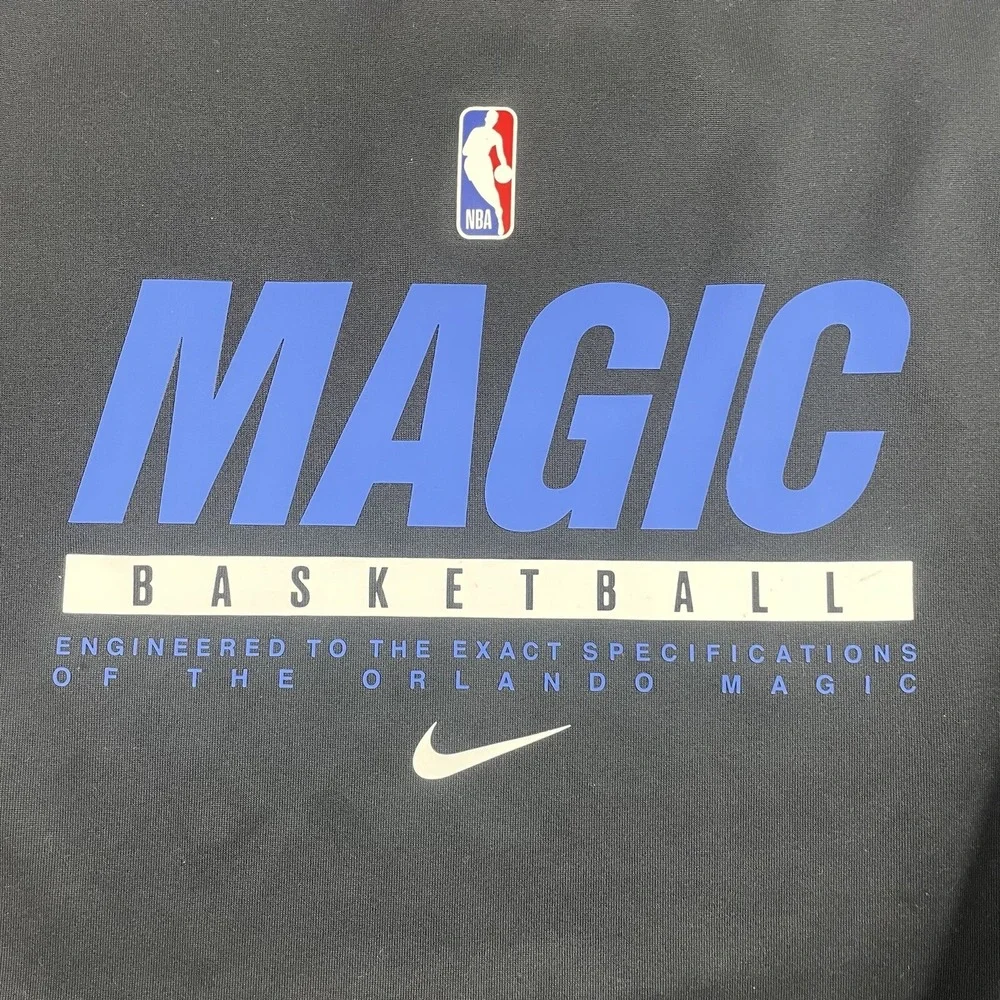 Nike Orlando Magic Mens Black Crewneck Sweatshirt Size Small NBA Dri-FIT